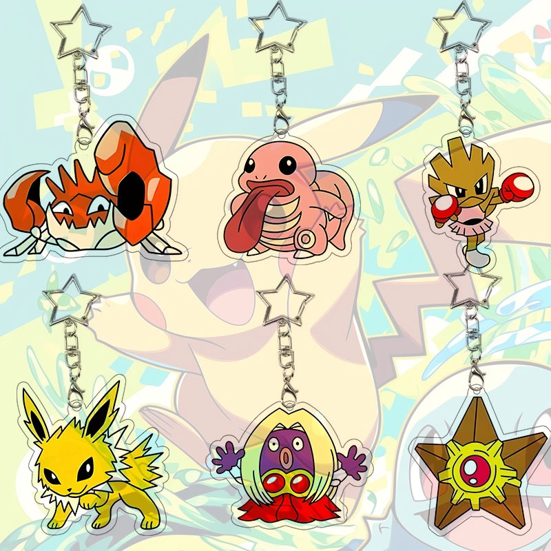 Supply Event - Staryu Kingler Jynx Acryl sleutelhanger Jolteon