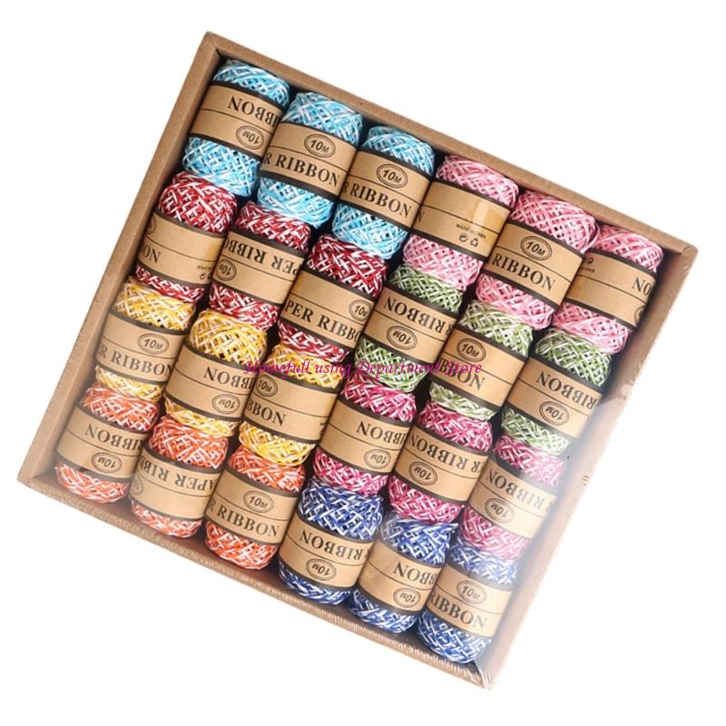 Papercraft Supply Ribbon - Assortiment kleurpapier, knutsellint voor doe-het-zelf-gebruik en