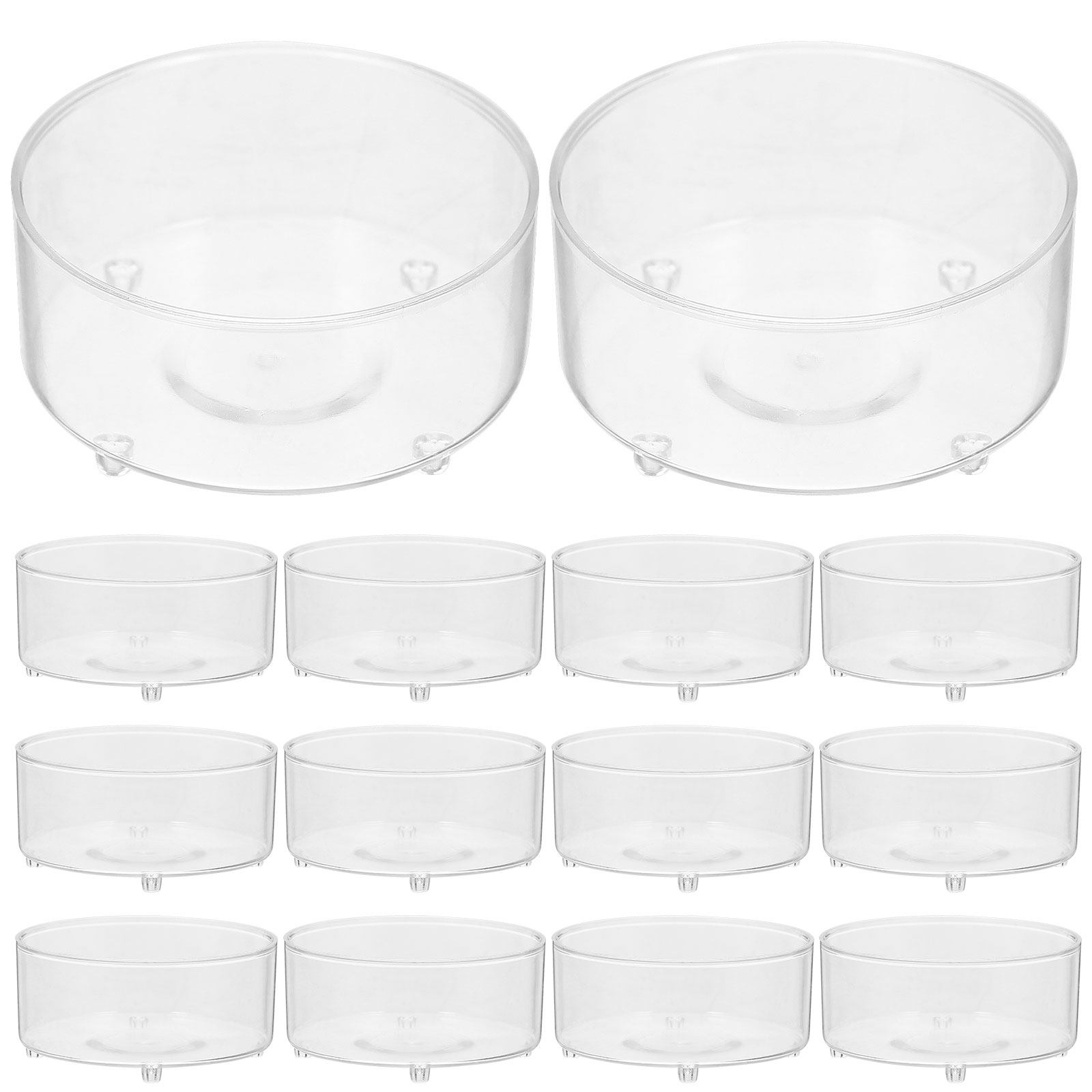 Plastic Cup 50Pcs - 50 stuks plastic theelichtbekers, transparant, voor