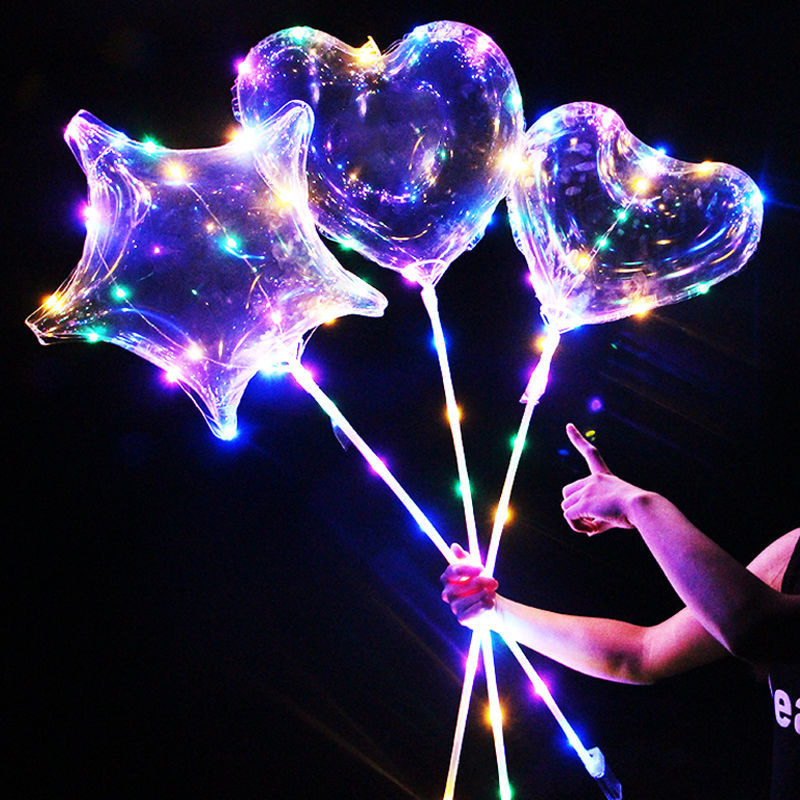 Led Balloon Light - 1 set LED heldere ballon transparante