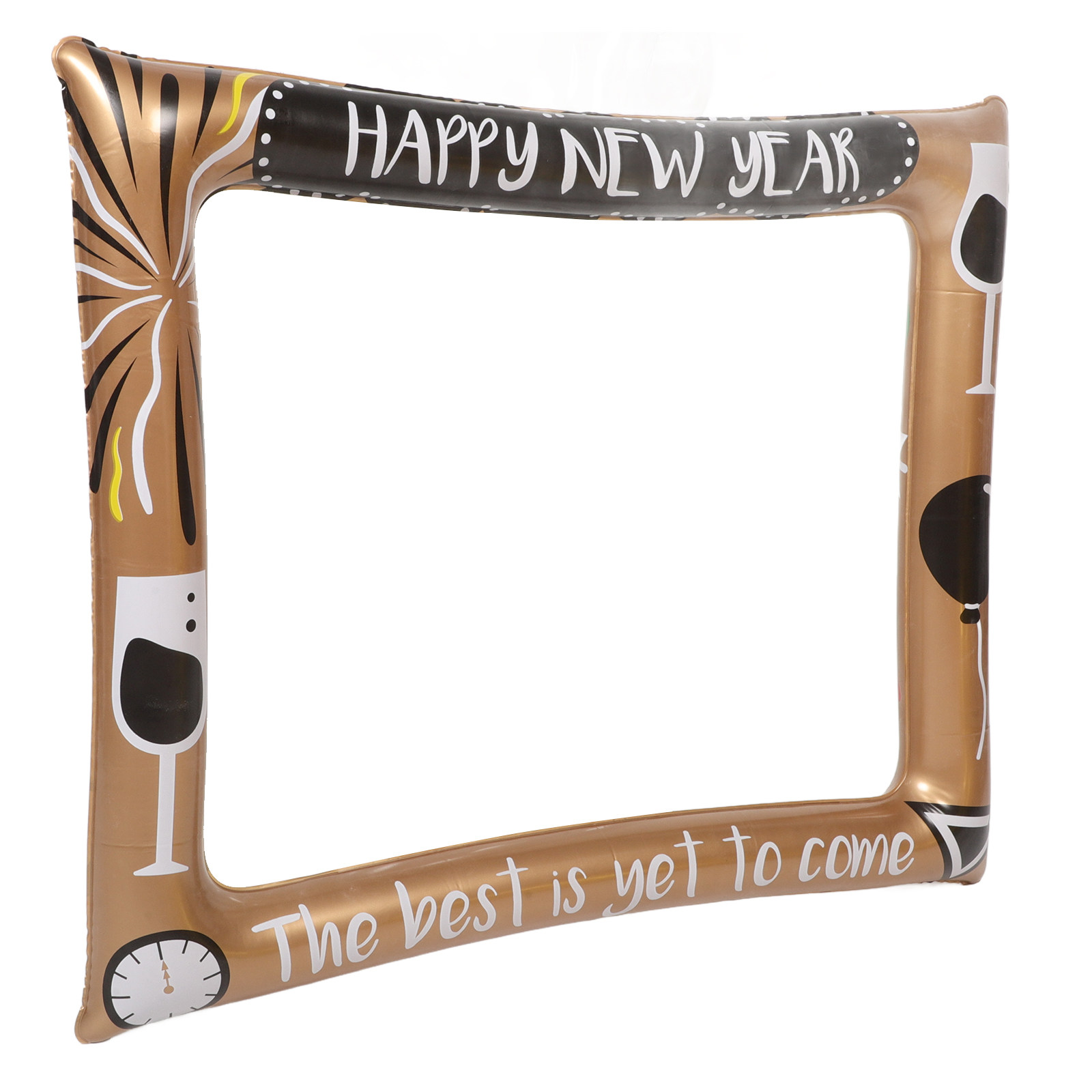 Photo Booth Frame - Opblaasbaar Gelukkig Nieuwjaar Fotolijstje Grappige Selfie