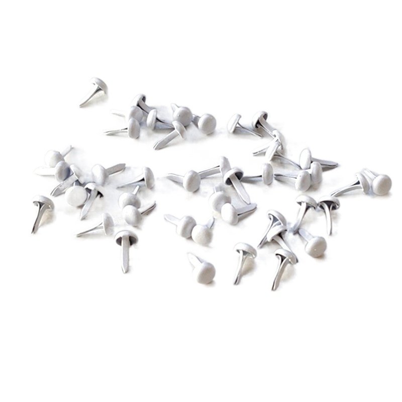 Papercraft Supply Invitation - 500 stuks 4.5mm Wit Metalen Brads