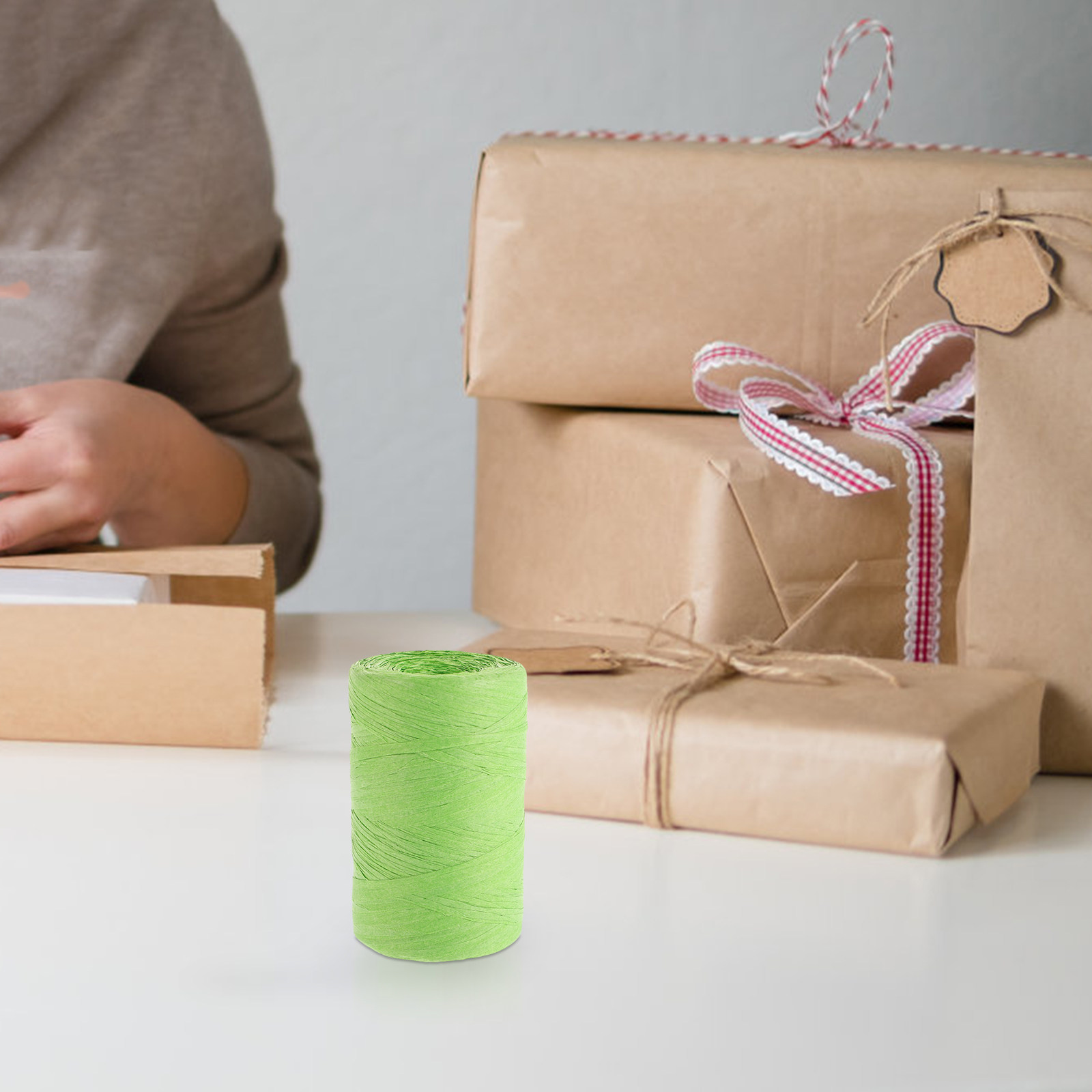 Gekleurd raffia-papierkoord pl - Papercraft Supply Ribbon recensie en prijs