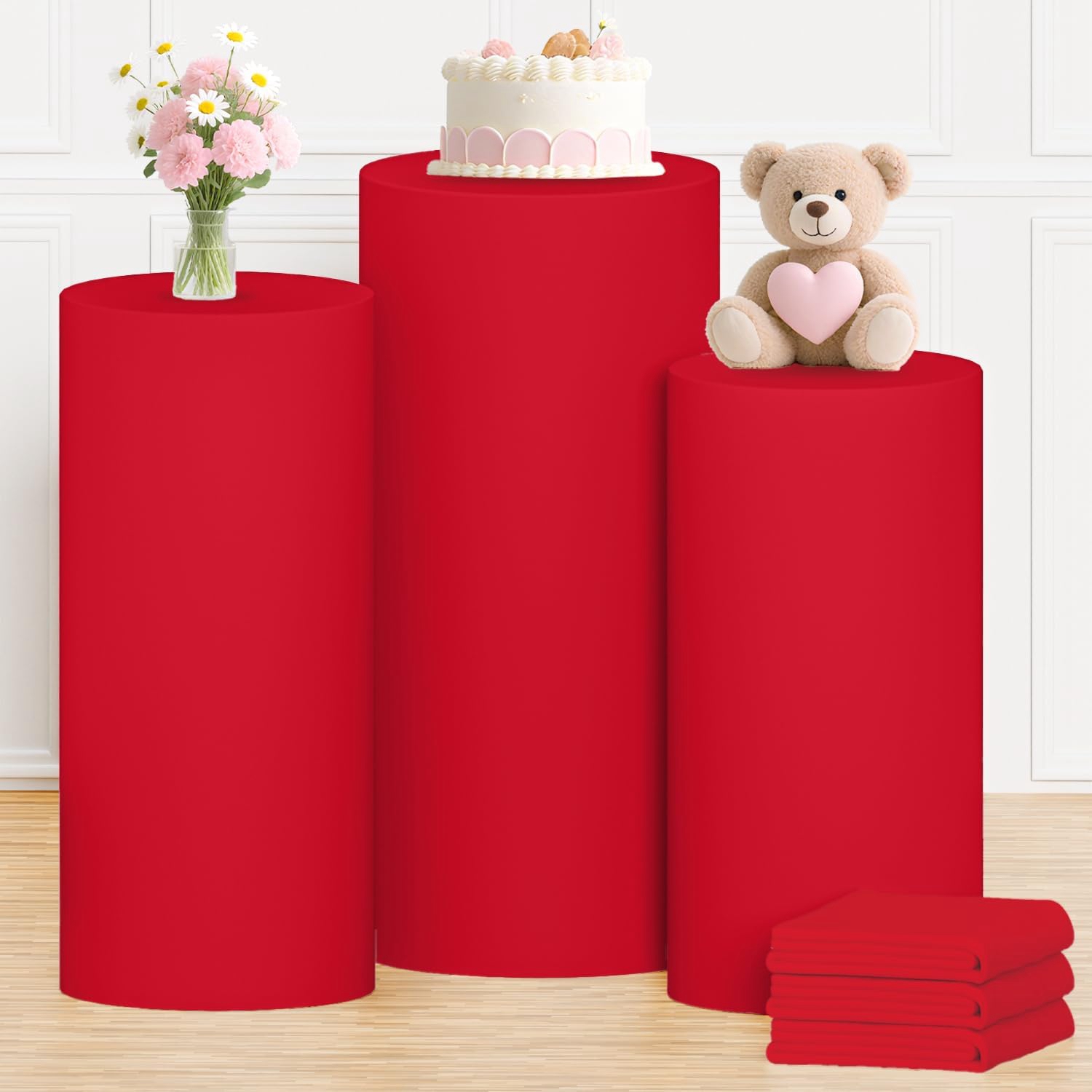 Yeele Rode Cilinder Stand Cove - Dessert Table Backdrop recensie en prijs