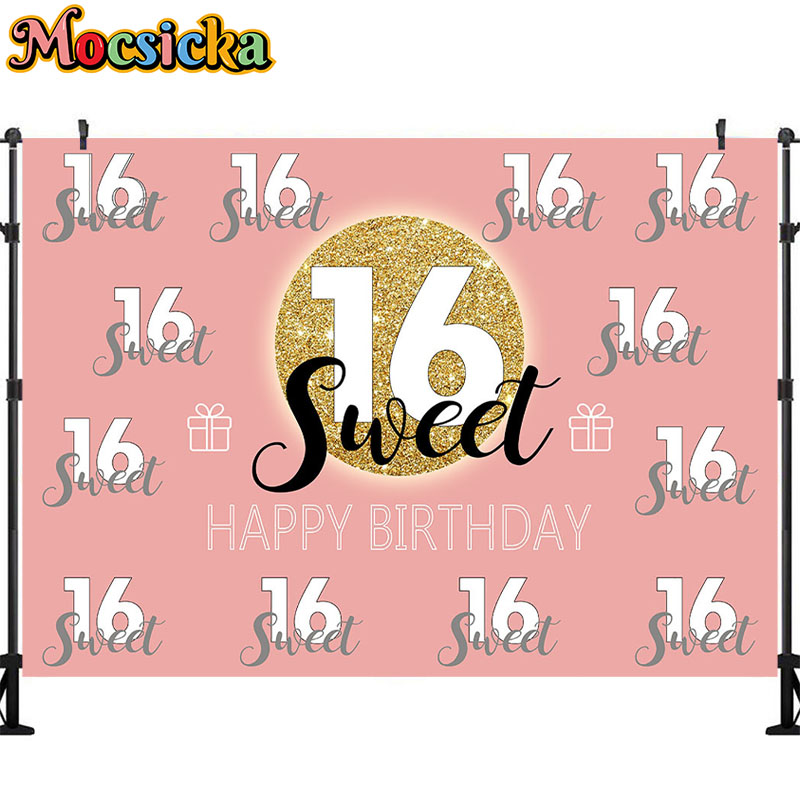 Mocsicka Sweet 16 verjaardag a - Dessert Table Backdrop recensie en prijs