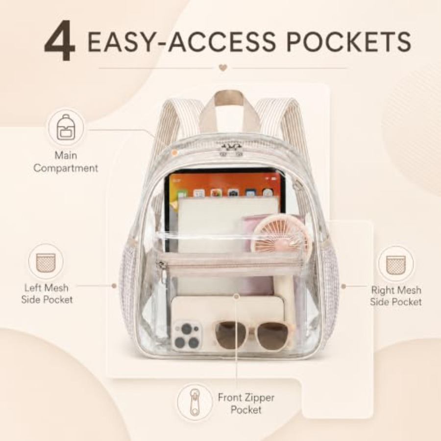 Mini transparante rugzak voor  - Event & Party Supply recensie en prijs