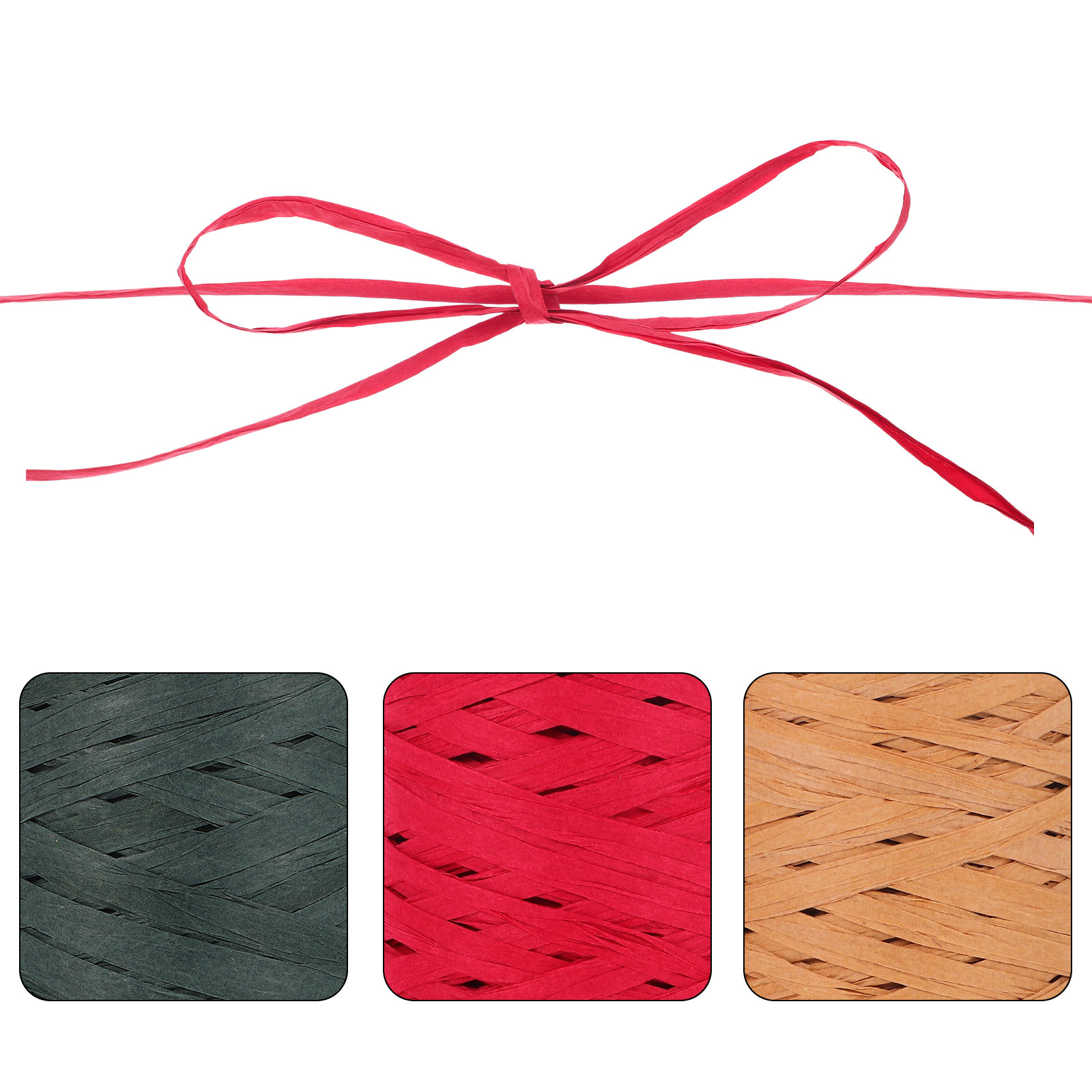 3 rollen rustiek raffiapapier  - Papercraft Supply Ribbon recensie en prijs
